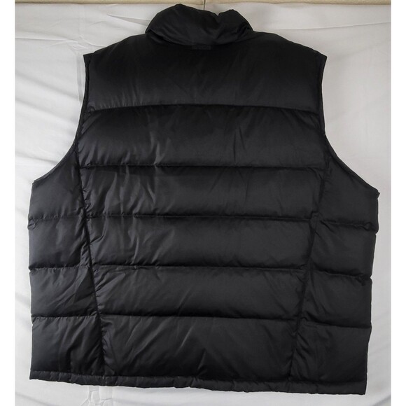 EDDIE BAUER MEN’S BLACK GOOSE DOWN VEST XXXL ZIP CLOSE & ZIP PKTS EUC - Picture 3 of 7